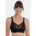 Anita Active Sport-BH Air Control Delta Pad doppellagige Cups, Powertüll im Rücken, Schale schmal geschnitten schwarz 95
