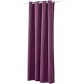 Woltu Thermovorhang Kälteschutz Verdunklungsvorhang Blickdicht Mit Ösen, 250g/m2 Dicke Thermogardine Warm Hitzeschutz Wärmeisolierende Vorhänge Für Wohnzimmer, Violette (1 Stück), 135x245 Cm