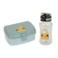 LÄSSIG Brotdose & Trinkflasche Set - Lunch Set mit Lunchbox und Trinkflasche (460 ml)/Tiny Drivers Excavator