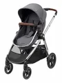 Maxi-Cosi Kinder-Buggy MC ZELIA3 TWILLIC GREY FR (CHROME FRAME & BROWN LEATHER), Luxuriöses, erstklassiges Design  2-in-1-Sitzeinheit Leicht zusammenk…