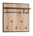 Wandgarderobe 88x88cm Massivholz Eiche & Mango schwarz NEU OVP!!!