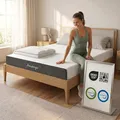 Arensberger Matratze Anna 120x200cm Höhe 13cm | NANOCELL® Gel-Schaum | Mittelfest H3 | Premium-Bezug 240g/m² | 60°C waschbar | Kaltschaum-Matratze 120x200 | Note 1,1 | Öko-Tex Zertifiziert
