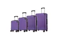 YONSLY Kofferset 4er Set, Reisekoffer Trolley mit 360° Rollen ABS-Hartschalen, 4 Rollen, (4 tlg., Sicherheitsschloss Weichem Gummigriff Handgepäck S/M/L/XL), Leichtes Gepäckset Trolley 4er Koffer Set, Reisekoffer