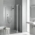 Kermi RAYA Seitenwand beweglich RA TBR 1850 BV: 720-750 Silber Mattglanz ESG klar Clean