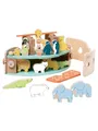 Classic World Wooden Noah's Ark Boat Building Set with Animals 16dlg.