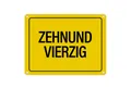 speecheese Metallschild 50. Geburtstag Metallschild mit Spruch: Zehnundvierzig Geschenk