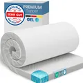 ELONEO Gel Topper 140x200cm, Matratzentopper aus 5 cm hohem Gel-Memory- Schaum, atmungsaktiver 3D-Netz Bezug, Bequeme Matratzenauflage für das Bett