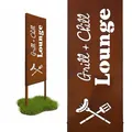 Edelrost Gartendeko Beetdeko Gartenornament Gartenschild Gartenstecker outdoor