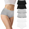 Unterhosen Damen 6er Pack Baumwolle Atmungsaktiv Unterwäsche Bequeme Slips We...