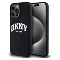 DKNY DKHMP12MSNYACH iPhone 12/12 Pro 6.1" czarny/black hardcase Liquid Silicone White Printed Logo M (Apple iPhone 12, Apple iPhone 12 Pro) (1714462325)