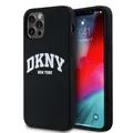 iPhone 12 DKNY Liquid Silicone MagSafe Case Schwarz