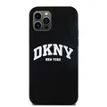 DKNY iPhone 12 Pro / 12 Hülle Case Cover MagSafe Liquid Silicone Arch Logo Black
