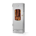 KAISER COMPANY '100' Hochwertiger Räucherofen/Räucherschrank aus Edelstahl - Holzbefeuerung I Tragbarer Smoker 110 cm I Perfekt zum Räuchern I Passen bis zu 15kg Fleisch I mit Zubehör I NICHTROSTEND
