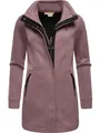 Ragwear Damen Leichter Sweat-Übergangsmantel lang windabweisendl mit hohem Kragen Letrice Bonded Mauve24 Gr. XS