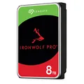 Seagate IronWolf Pro, NAS interne Festplatte 8TB HDD, 3.5 Zoll, 7200 U/Min, 256 MB Cache, SATA 6GB/s, silber, inkl. 3 Jahre Rescue Service, Modellnr.: ST8000NE0004