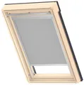 Verdunklungsrollo DBL P06 4204, VELUX, verdunkelnd, ohne Bohren, in Führungsschienen, VELUX »Pick & Click!«, alufarbene Führungsschienen & Griffleiste