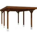 Skan Holz Carport Spessart 355 x 604 cm Nuss