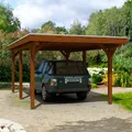 Skanholz Einzelcarport "Spessart", braun, B/H/T: 220cm x