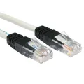 1 m Netzwerk Ethernet CAT-5E UTP Crossover Kabel RJ45 Lead Gigabit Patch Grau