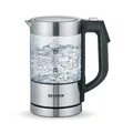 Severin WK 3458 Digitaler Mini Glas-Wasserkocher 1100W 0,5l transparent/schwa...