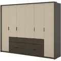 DREHTÜRENSCHRANK MOLAVO 274/217/63 cm 6-türig Eiche Dunin