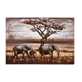 Garden Pleasure Wandbild 3D Elefanten, Metall