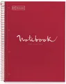 MIQUELRIUS Collegeblock 'Notebook EMOTIONS', DIN A4, rot