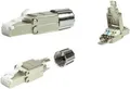LogiLink MP0080 - CAT.8.1 feldkonfektionierbarer RJ45 Stecker Drahtverbinder Grau - Edelstahl (MP0080)