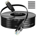 Lan Kabel 30 Meter Cat 6 Flach Wlan Kabel High Speed Netzwerkkabel Dünn Lanka...
