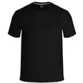 BOSS Rib T Shirt Schwarz Baumwolle Large Herren