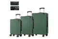 YONSLY Trolleyset Hartschalen Reisekoffer Trolley für Kurztrip, Urlaub und Familie, 4 Rollen, (M-L-XL Set, 3 tlg., Handgepäck-, Reise- und XL-Koffer), mit TSA-Schloss, YKK-Reißverschluss und austauschbaren Rollen