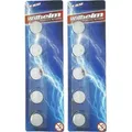 10 x CR1632 WILHELM Blister Lithium Knopfzelle 3V 140 mAh ø16 x 3,2 mm Batterie DL1632