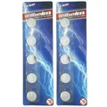 10 x Wilhelm Lithium CR1632 Knopfzelle 3V 140 mAh ø16 x 3,2 mm Batterie DL1632