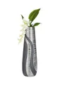 GILDE - Kegelvase Sevilla - Moderne Deko Vasen - Blumenvase - Keramik - anthrazit-Silber - Höhe 49 cm