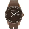 0600BNNW-BNWSIN Italy Herrenuhr Island braun Ref. 0600 Locman - Braun/Rosa