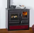 EEK A+ - Dauerbrand Küchenofen Holzherd Globe Fire Alhena bordeaux / Anschluss l