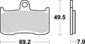 Bremsbeläge BREMBO Straße Carbon-Keramik - 07KA2305