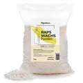 Oputec 2 KG Kerzenwachs Pastillen aus Raps Cremefarbenes Rapswachs Kerzen Wachs