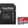 SANDISK Ultra mit Adapter (512 GB, microSDXC, U1, UHS-I) (SDSQUAC-512G-GN6MA)