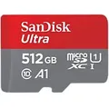 SanDisk Ultra MicroSDXC-Speicherkarte 512 GB Grau, Rot