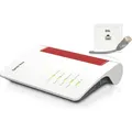 AVM FRITZ!Box 7690 Wi-Fi 7 Router mit 5.760 MBit/s (5GHz) & 1.376 MBit/s (2,4 GHz), bis zu 300 MBit/s mit VDSL-Supervectoring und ADSL2+, WLAN Mesh - Weiß