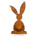 Blümelhuber Gartenstecker -Edelrostdeko Hase 60cm (1-St) wetterfest braun