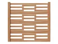 Sichtschutzzaun Poel Bausatz aus europäischer Lärche 180 x 180 cm 4 Elemente DIY