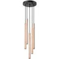 Sollux Lighting Pendelleuchten Pastelo 5P holz