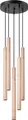 Pendelleuchten PASTELO 5P holz 5xG9 8W Stahl/Holz 110x25x25cm Sollux Lighting
