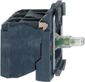 Schneider Electric ZB5AW0B11 Hilfsschalter, LED-Element mit Befestigungsadapter, mit Lampenfassung 1 Schließer Weiß tastend 24 V/DC, 24 V/AC 1 St