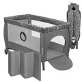 Lionelo Stefi Plus Reisebett bis 15 kg Babybett Kinderreisebett mit Matratze Seitlicher Eingang mit Reißverschluss Hochwertige Schaumstoffmatratze