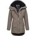 Navahoo Winterfunke Damen Winterjacke mit Teddyfellfutter