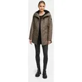 Navahoo Winterjacke Winterfunke Designer Winterjacke mit Teddyfell gefüttert braun S (36)