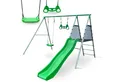 HyperMotion Mehrkindschaukel XXL Garten Multifunktions Spielset mit Schaukel